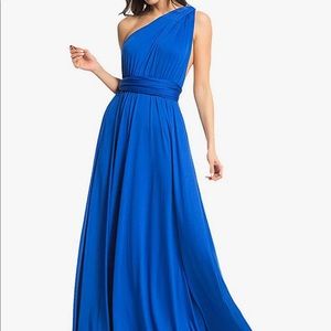 Royal Blue Multi-way Long special Ocassion Dress
